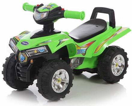 Детская зелёная каталка Super ATV со звуковыми эффектами 